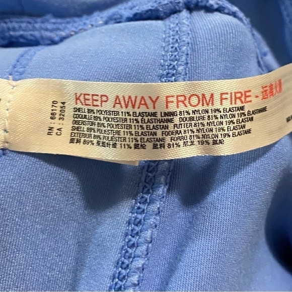 New Free People FP Movement Blue XS Leggings Strappy Bottoms NWT Yoga Jogging - Picture 10 of 16